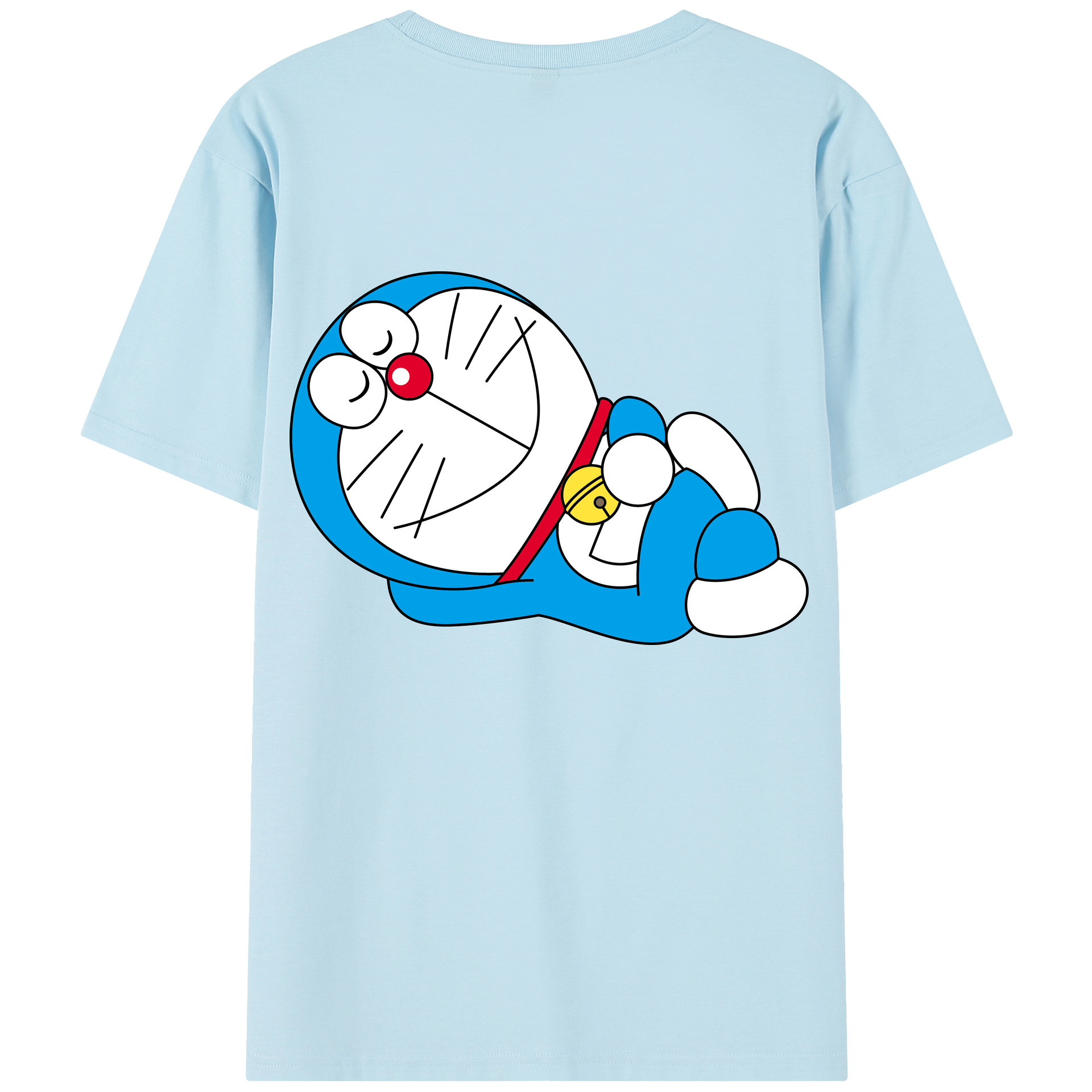 （画像用） ドラえもん Doraemon 綿100％半袖Tシャツ（背面プリント）